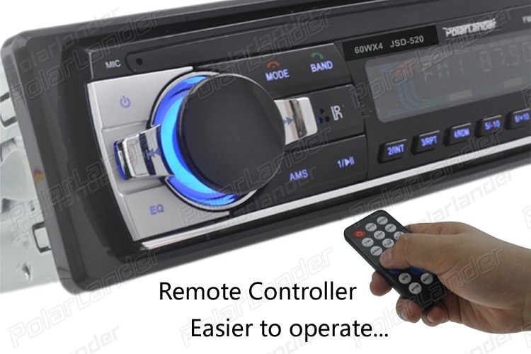 12V 1 din car radio player  car audio stereo mp3 player Support BLUETOOTH handfree with USB SD AUX IN port