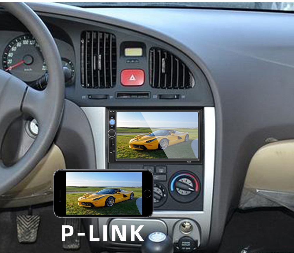 7010b 2 DIN Car Radio Bluetooth Multimedia Mp3 Mp5 Player With Screen 7-inch HD AutoradioFM Stereo Receiver Audio TF USB Camera