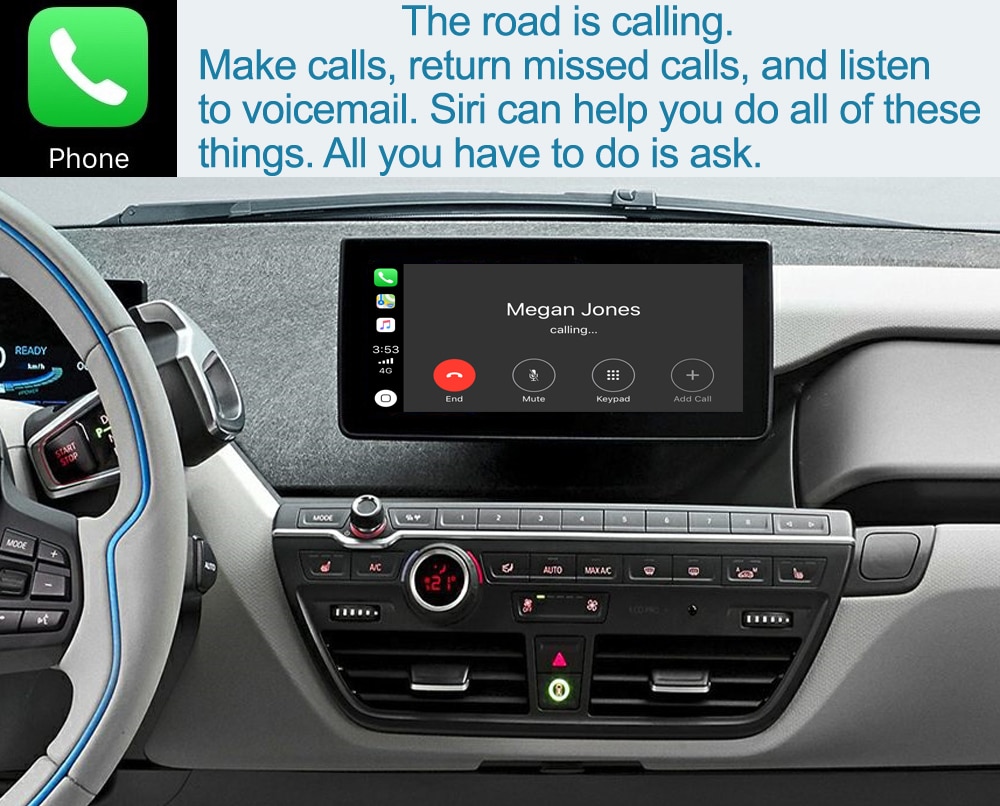 Wireless Apple CarPlay Android Auto Interface for BMW i3 I01 NBT System 2012-2017 with Mirror Link AirPlay Car Play Function