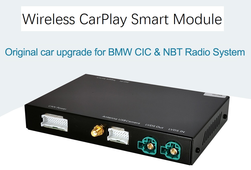 Wireless CarPlay For BMW Series 1 2 F20 F21 F22 F23 F45 2012-2020 NBT，EVO, with Android Mirror Link AirPlay Car Play Function