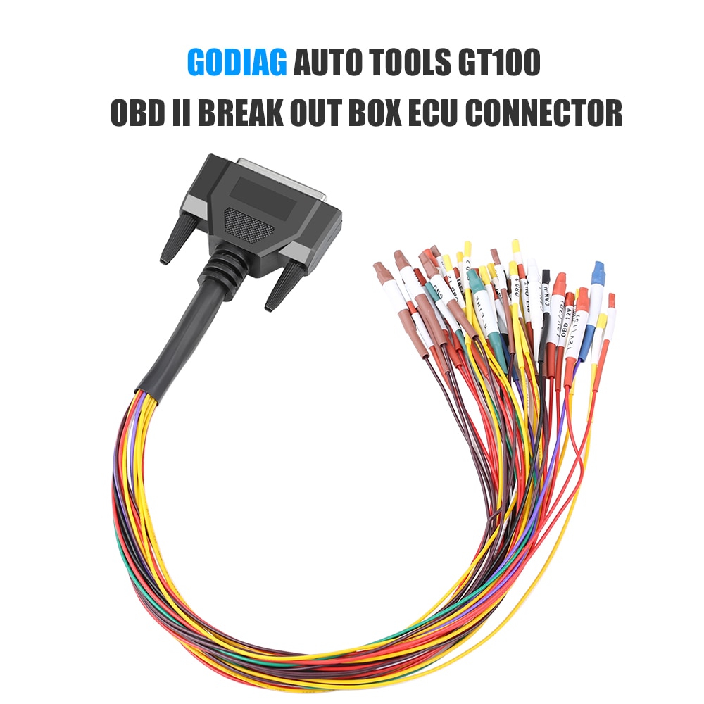 GODIAG AUTO TOOLS GT100 OBD II Break Out Box ECU Connector Jumper Cable For GT100
