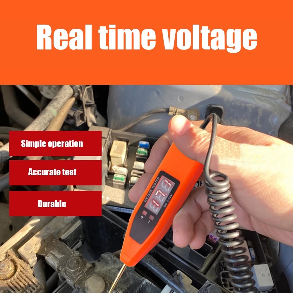 Auto electrician probe machine car tools 5V/24V/32V Car Electrical Circuit Test Pen dca voltage detector AC Voltage indicator
