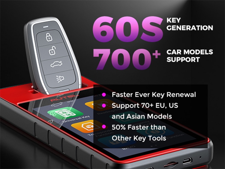 Autel KM100 Key Programmer V200 Universal Key Generator Free Update Lifetime PK IM508 IM608 IMMO