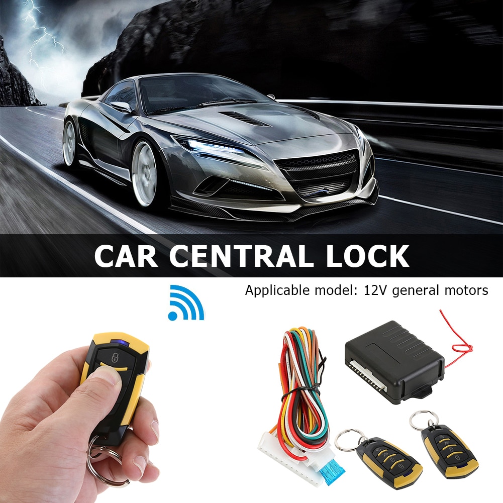 Universal Car Remote Central Door Lock Kit Classic Keyless Entry Alarm System 410/T112 Car Automobile Supplies Accessaries